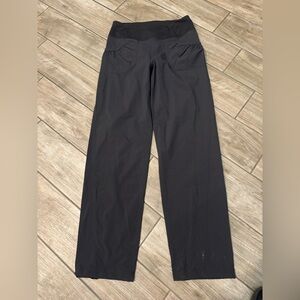 Prana Black High-Waisted tech hiking track pants regular inseam size medium